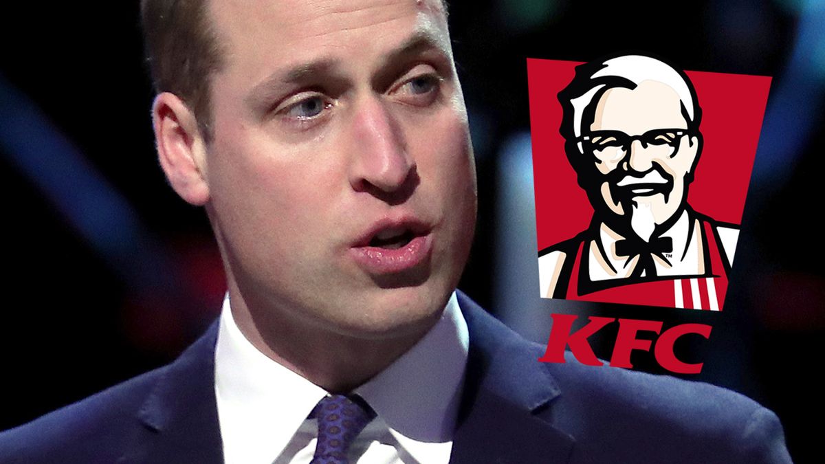 Zdjęcie księcia Williama z KFC hitem dnia! Komentarz sieciówki podbija Internet. Lepiej nie mogli tego podsumować