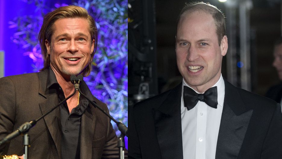 Brad Pitt i książę William