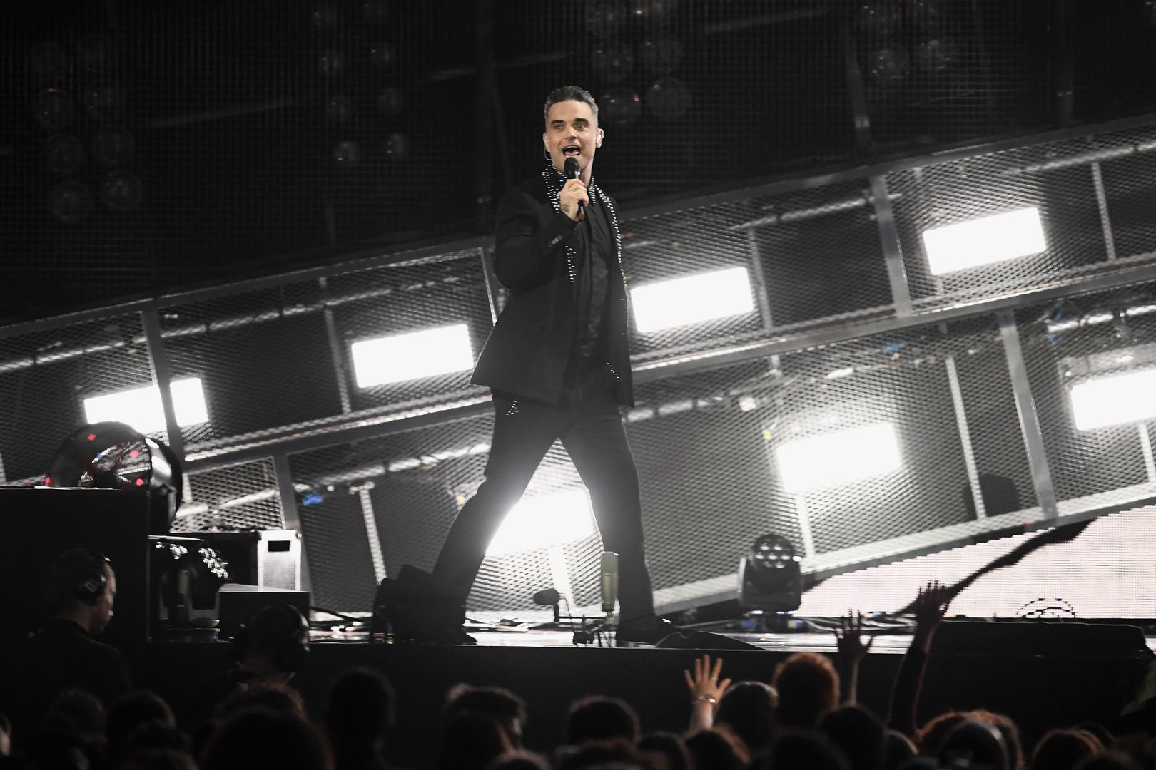 (EDITORIAL USE ONLY)  on stage at The BRIT Awards 2017 at The O2 Arena on February 22, 2017 in London, England.