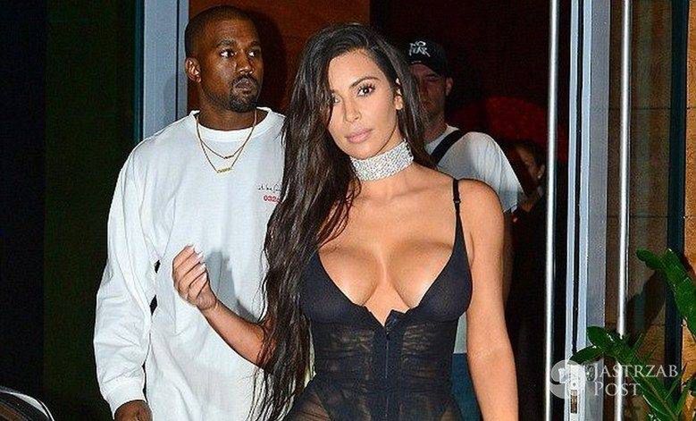 Kim pokazała ciało, Stylizacja Kardashian, Kim Kardashian, Kardashian z obrożą na szyi