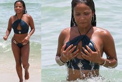 Christina Milian: jej bikini nie radziło sobie z żywiołem. Nie wszystko poszło tak jak planowała?