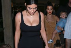 Kim Kardashian w bardzo obcisłej sukience