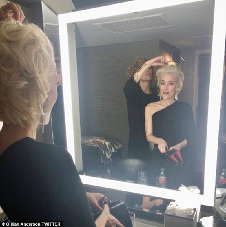 Gillian Anderson schudła
