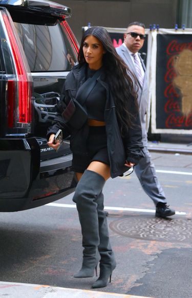 Kim Kardashian i North West na mieście