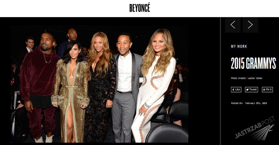 Fotografia: screen z Beyonce.com