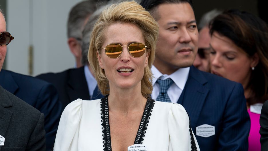 Gillian Anderson na zawodach