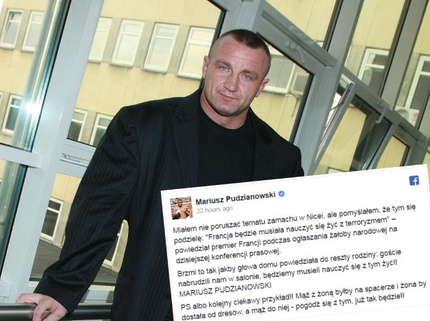 Mariusz Pudzianowski krytykuje rząd Francji