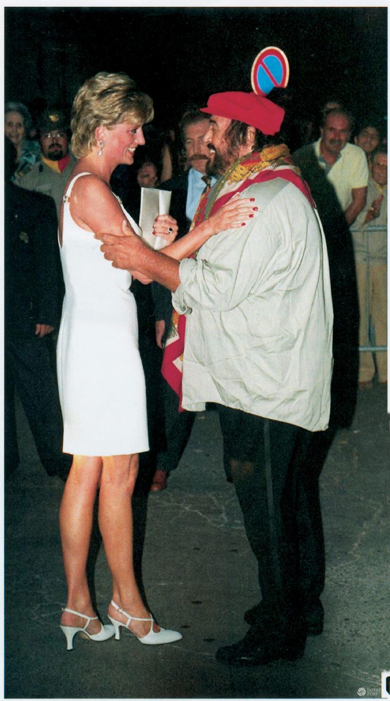 Księżna Diana i Luciano Pavarotti (fot. ONS)