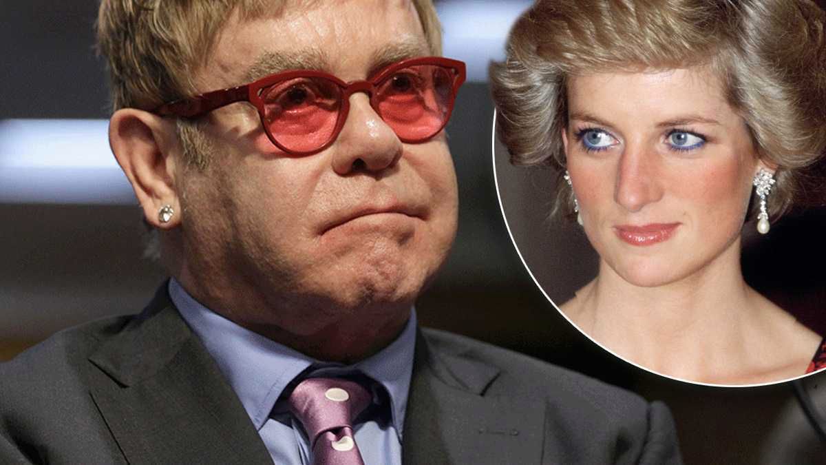 Elton John i księżna Diana