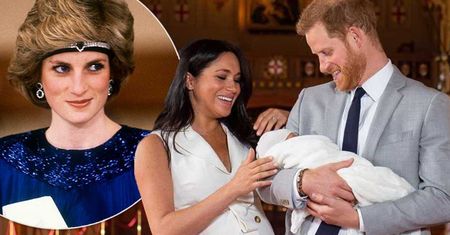 Archie Harrison z Meghan Markle i księciem Harrym przy grobie Diany. Widok rozczuli Brytyjczyków