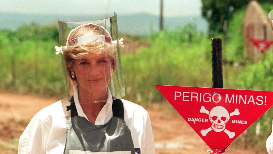 Księżna Diana w Angoli w 1997 r.