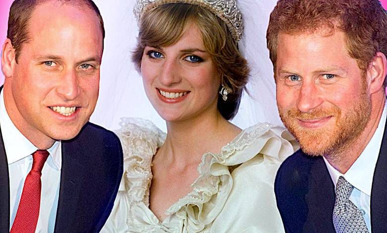 Księżna Diana, William, Harry