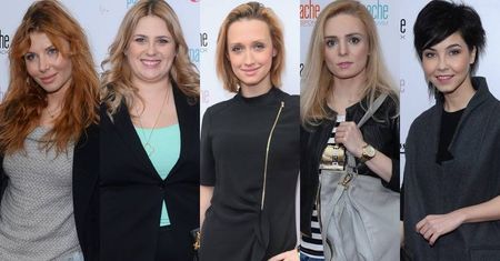 Anna Gzyra, Elżbieta Romanowska, Paulina Drażba, Aleksandra Mikołajczyk na spotkaniu marki bieliźnianej