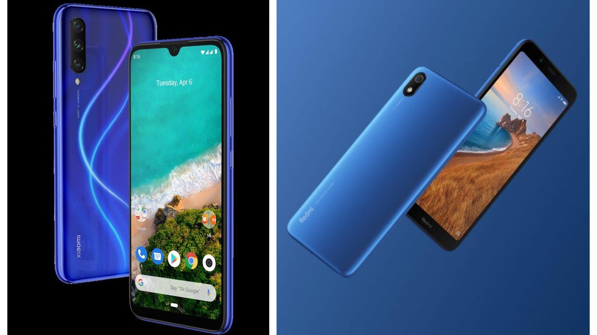 Po lewej nowy Xiaomi Mi A3, po prawej Redmi A7