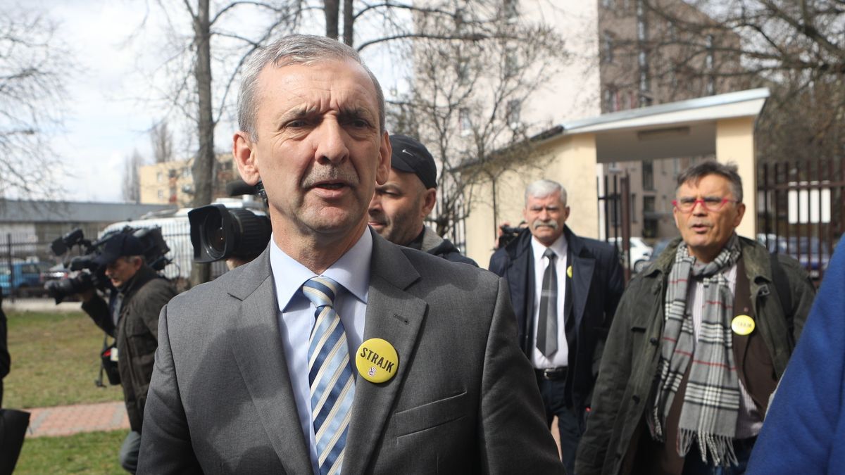 Na zdjęciu szef ZNP Sławomir Broniarz