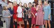 Gwiazdy na pokazie mody: Anna Jurksztowicz, Laura Łącz, Katarzyna Walter, Mariola Bojarska-Ferenc