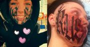 Wstrętny tatuaż oszpecił twarz młodej dziewczyny. Zobacz, co zrobił jej kochanek