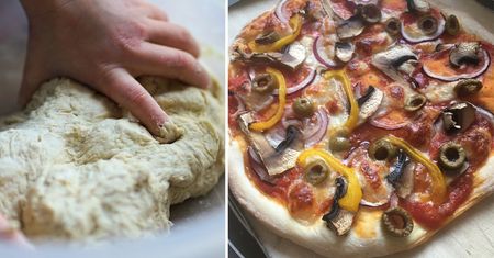 Ciasto na pizzę bez drożdży. Przepis, do którego potrzeba 4 składników