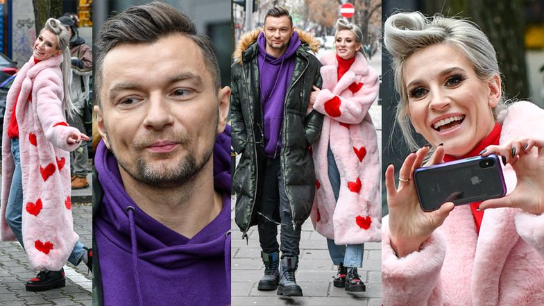 Zakochani Sylwia Grzeszczak i Liber wychodzą z "Dzień Dobry TVN" (ZDJĘCIA)