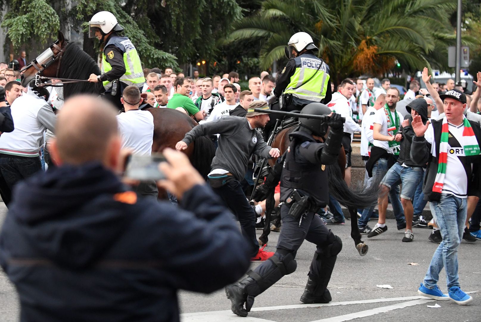 Kibole Legii starli się z madrycką policją