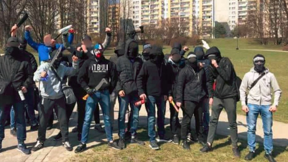 Zdjęcie zamieszczone na profilu kiboli Wisły Kraków