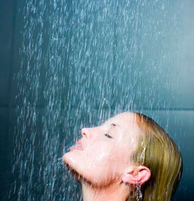 Prysznice z deszczem bakterii