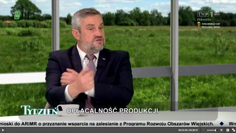 Zagraniczne firmy pokazują rolnikom gest Kozakiewicza - powiedział i pokazał minister rolnictwa