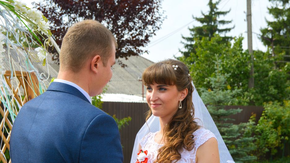 Ukraińska panna młoda podczas wesela