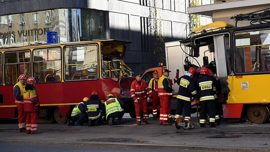 Zderzenie tramwajów linii 7 i 9