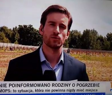 Wpadka Piotra Dąbrowicza przejdzie do historii. Widzowie pocieszają reportera TVN24