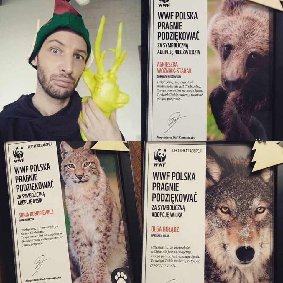 Leszek Stanek w świątecznej akcji WWF Polska