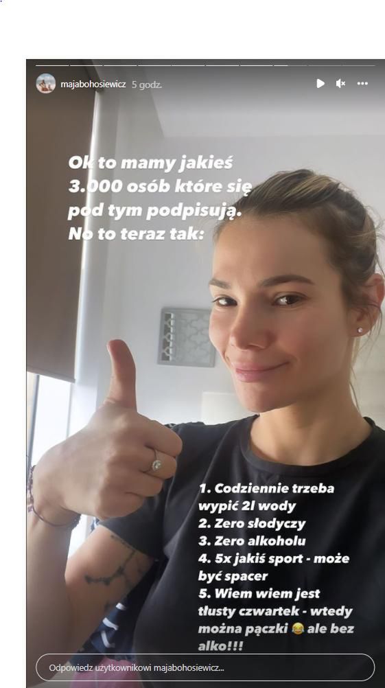 Maja Bohosiewicz przechodzi na dietę