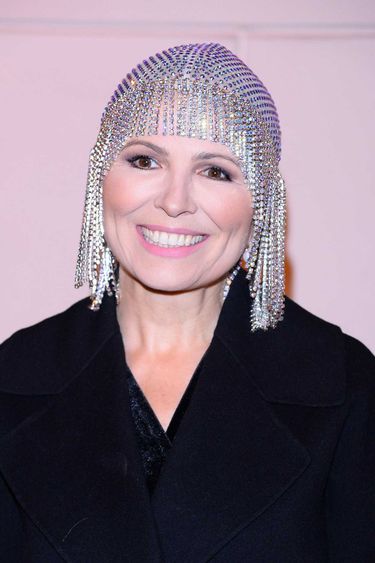 Anna Jurksztowicz z diamentową czapką Gucci