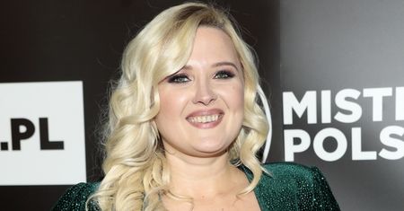 Rozdekoltowana Gosia Andrzejewicz podziwiała męskie ciała