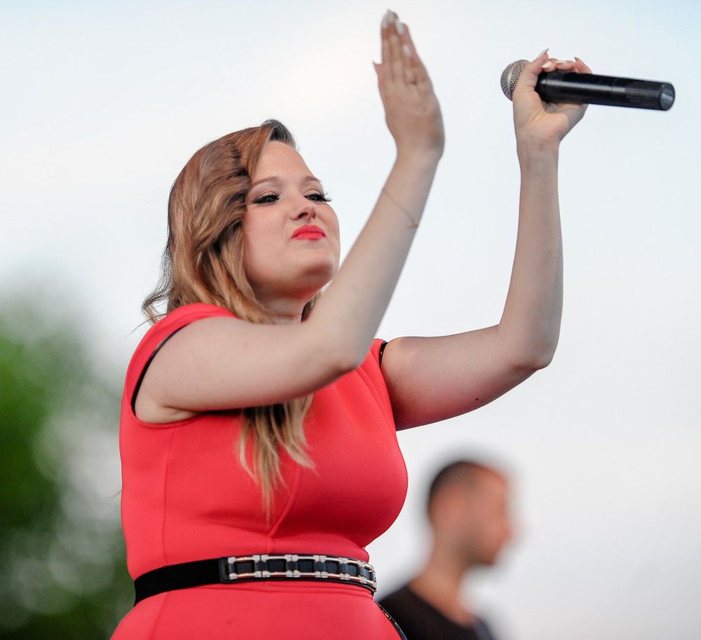 Gosia Andrzejewicz na Święcie Pieroga