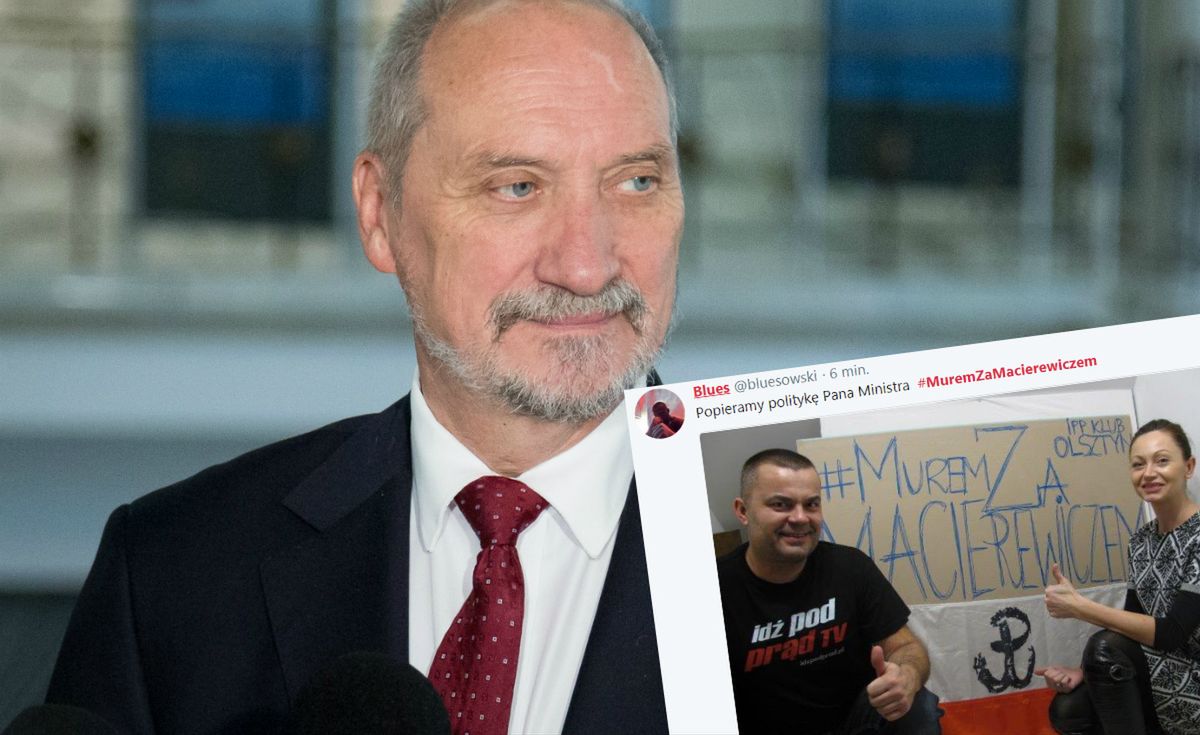 Macierewicz podbija internet. Ludzie publikują zdjęcia z wymownym hasztagiem w jego obronie