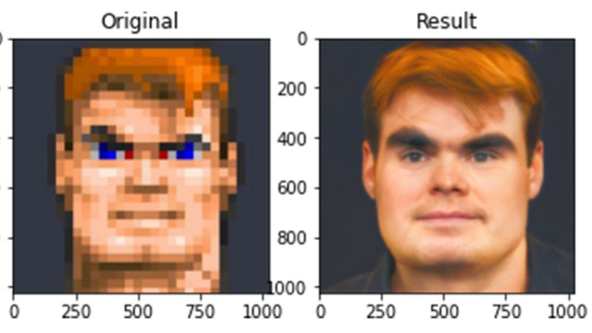 "Face Depixelizer" pokazuje, jak wyglądałaby twarz Doomguy’a czy B.J. Blazkowicza