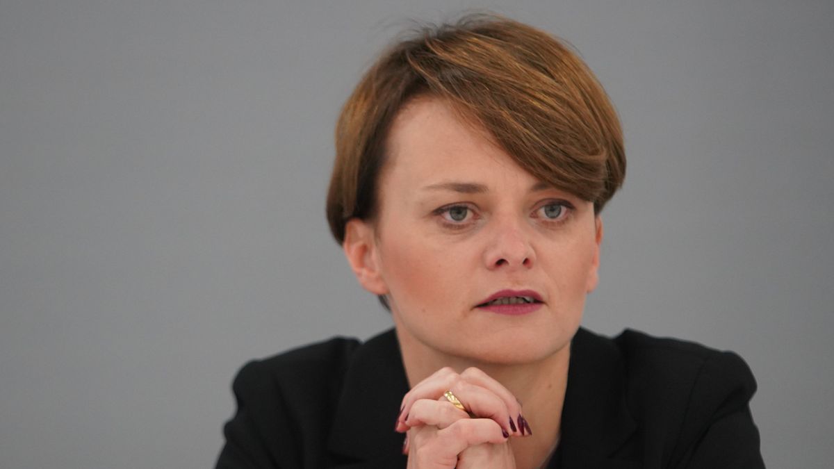 Szefowa Ministerstwa Przedsiębiorczości i Technologii Jadwiga Emilewicz.  