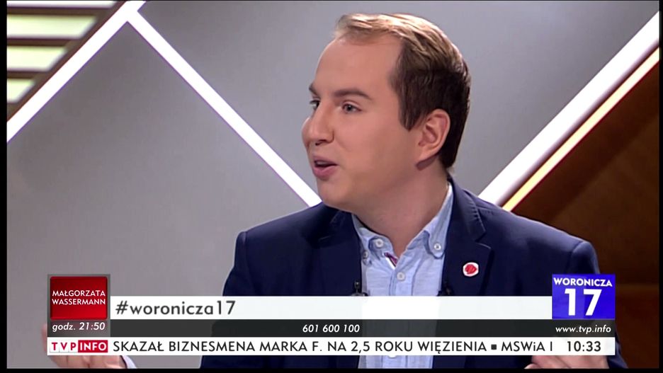 Adam Andruszkiewicz z Kukiz'15 starł się w TVP Info z Andrzejem Halickim z PO.