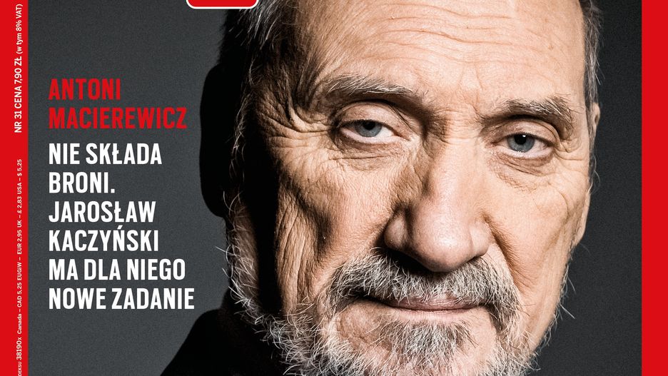 Antoni Macierewicz na okładce "Wprost".
