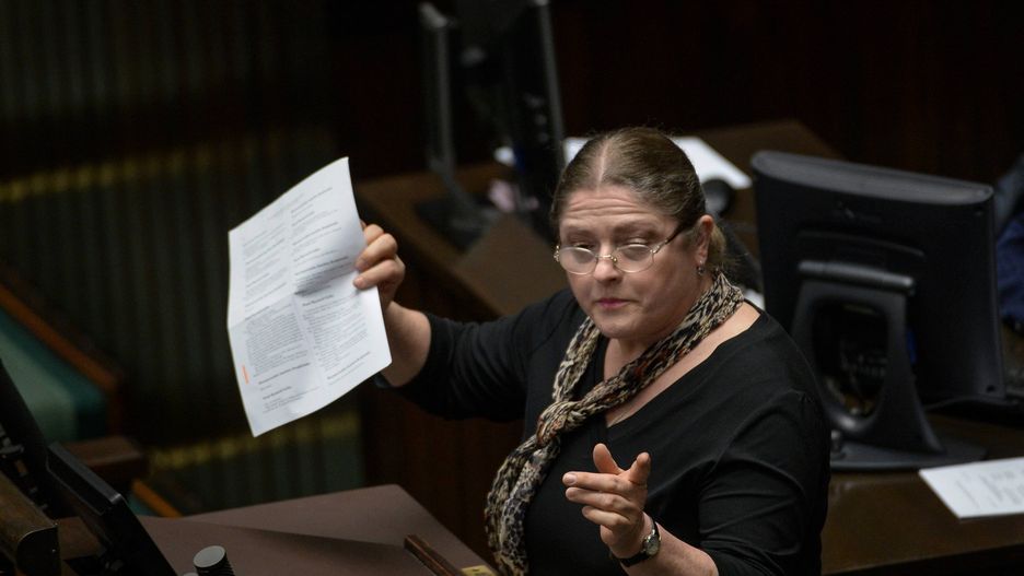 Drobny szczegół nie umknął uwadze Pawłowicz