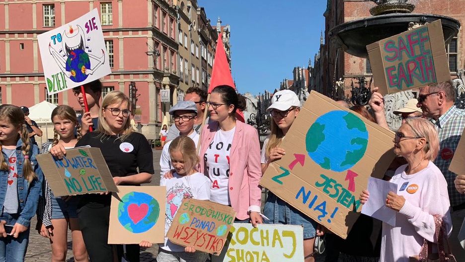 Aleksandra Dulkiewicz i Magdalena Adamowicz na gdańskim proteście