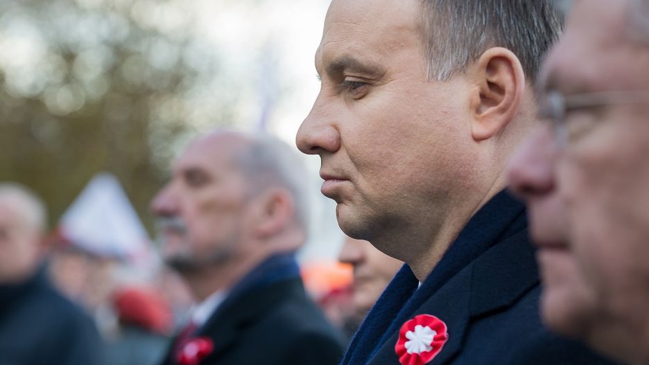 Andrzej Duda i Antoni Macierewicz na uroczystościach 11 listopada
