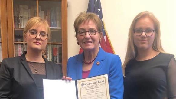 Magdalena i Antonina Adamowicz odwiedziły Kongres USA