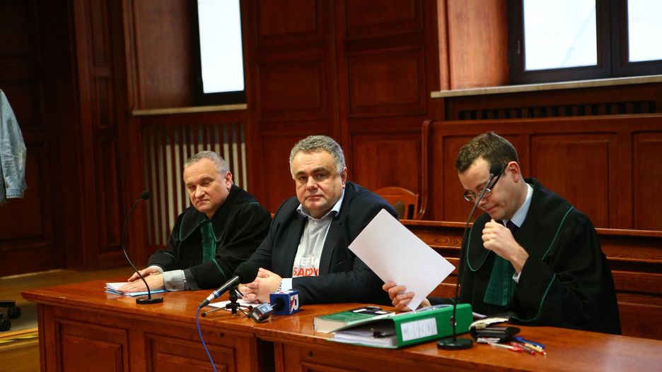 Redaktor naczelny "Gazety Polskiej" Tomasz Sakiewicz w Sądzie Okręgowym w Warszawie
