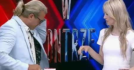 Wypadek w programie Ogórek i Jakimowicza. Wszyscy usłyszeli huk. Komentarze prowadzących wywołują zażenowanie