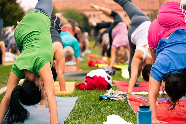 Wspólny trening jogi