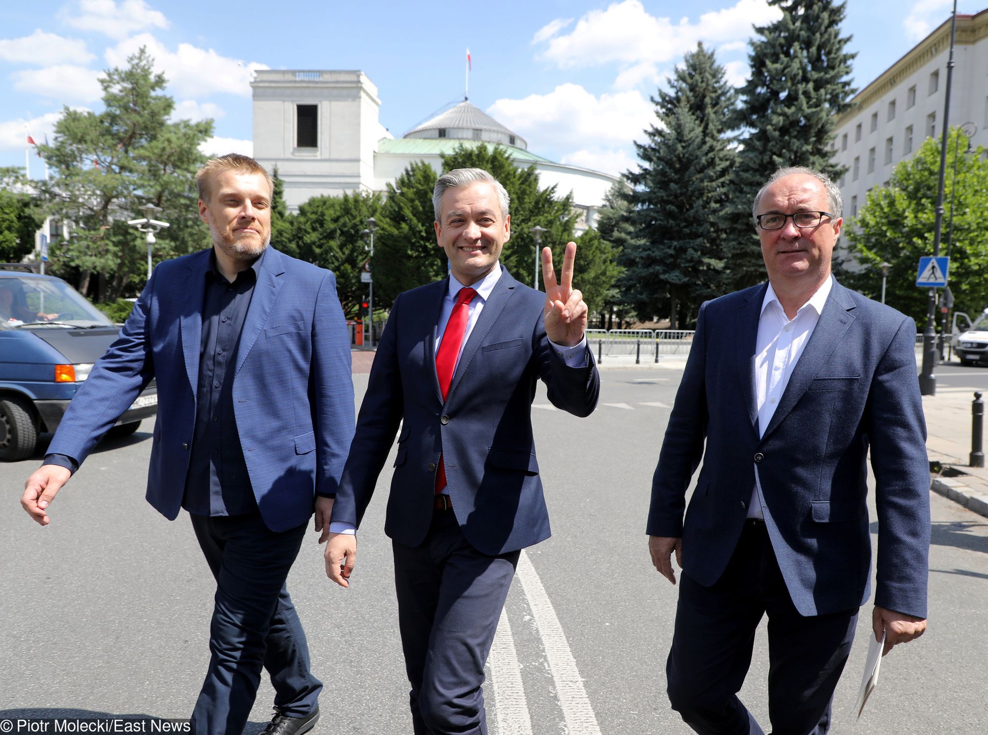 Czy lewica zda tekst z jedności? Zandberg, Biedroń i Czarzasty muszą się dogadać.