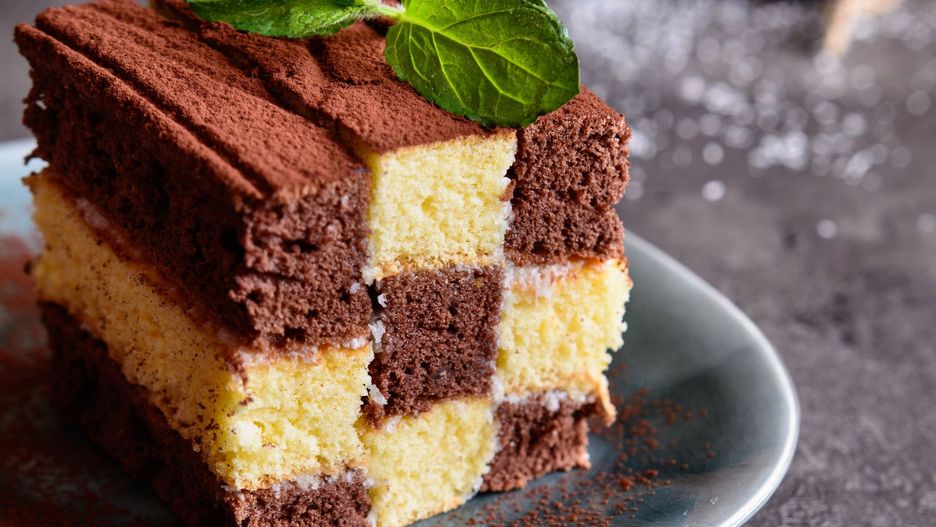 Ciasto szachownica z czekoladą