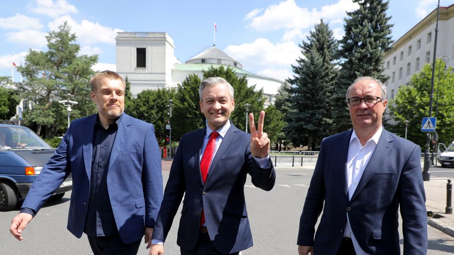 Adrian Zandberg, Robert Biedroń i Włodzimierz Czarzasty